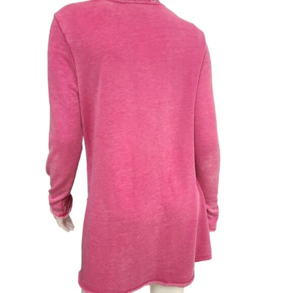 Workshop Republic Pink Sweatshirt Womens Medium Distressed Tunic - Picture 5 of 6